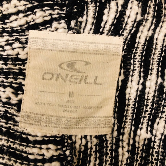 Oneill Black & White Striped Cardigan - Picture 4 of 4